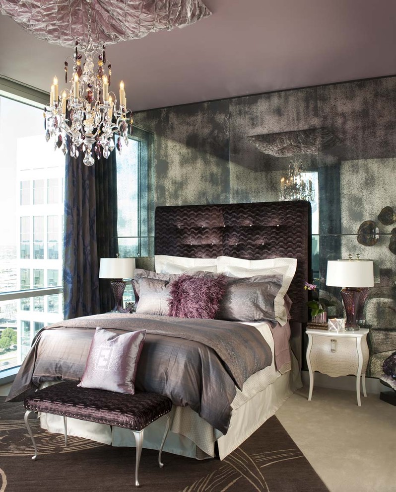Mercury Glass Lamps Bedroom Contemporary with Antique Antique Mirror Bedroom