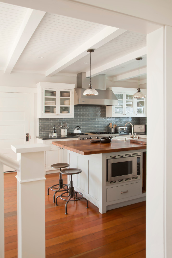 Mercury Glass Pendant Kitchen Beach with Beach Beamed Ceiling Beams