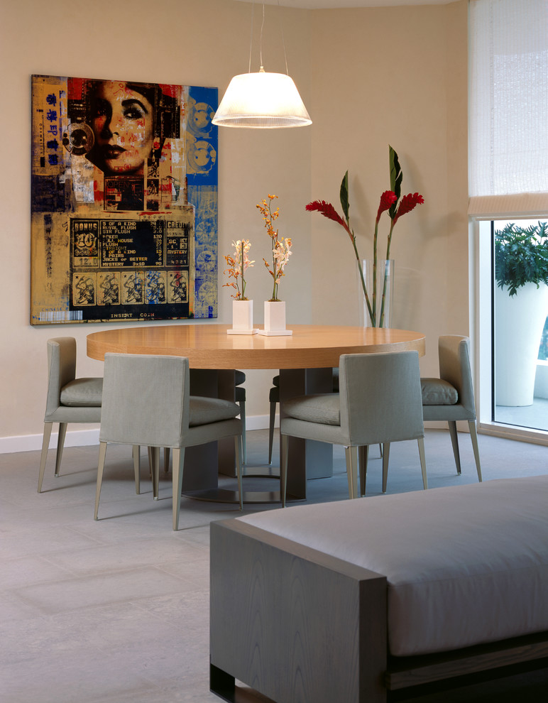Metal and Wood Dining Table Dining Room Contemporary with Art Ceiling Light Dining