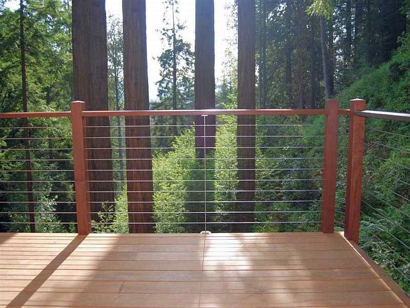 Metal Porch Railing Deck Modern with Balcony Fence Kit Patio