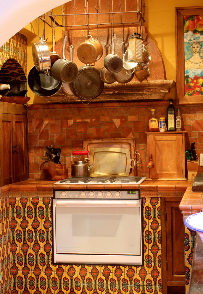 Mexican Kitchen Tiles Kitchen Eclectic with None 