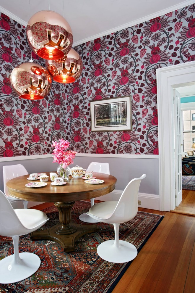 Mid Century Chair Dining Room Eclectic with Antique and Modern Mix