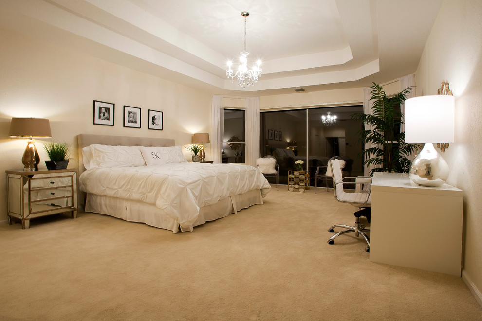Mid Century Modern Bedroom Bedroom Midcentury with Black and White Photos1