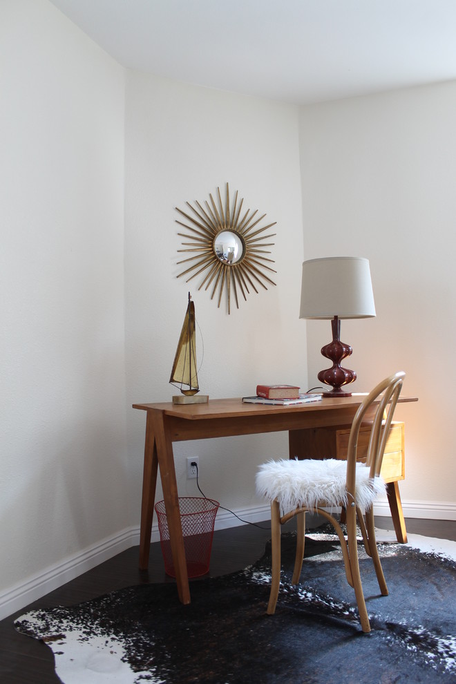 Mid Century Modern Desk Home Office Eclectic with None 1