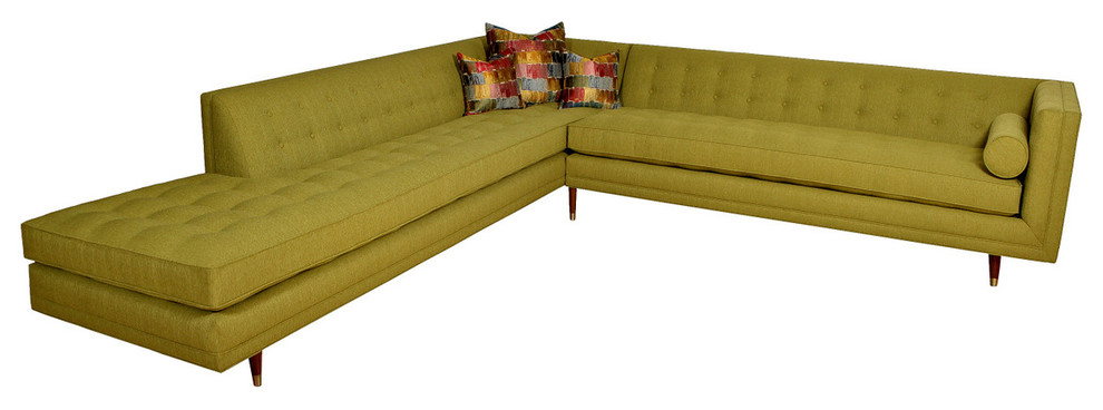 Mid Century Modern Sectional Spaces Midcentury with None 