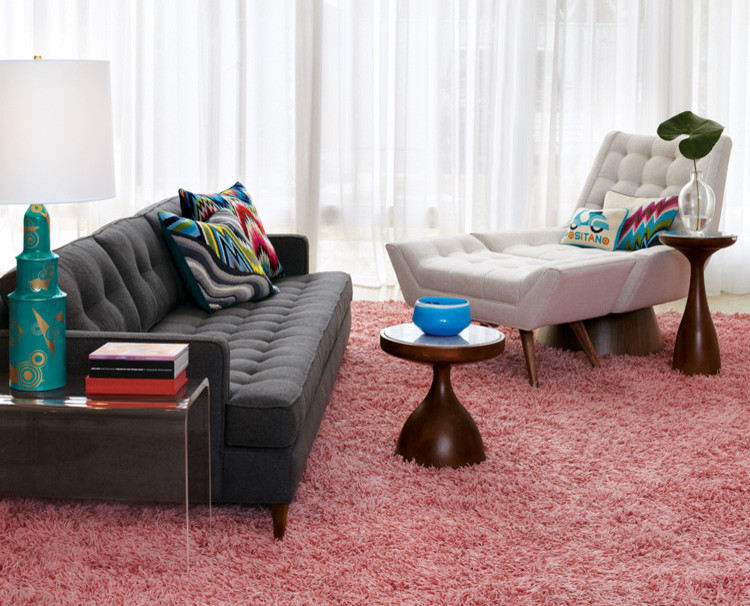 Mid Century Style Sofa Living Room Modern with None 