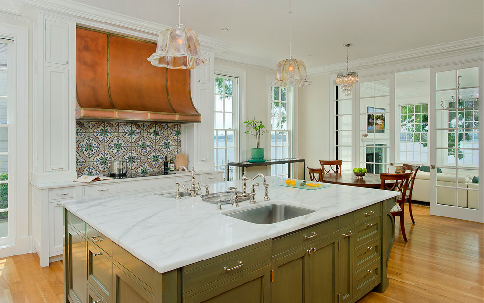 Mini Crystal Chandelier Kitchen Traditional with Backsplash Cabinet Casual Elegance