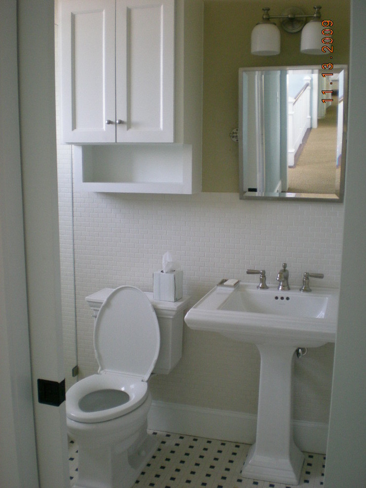 Mini Subway Tile Bathroom Traditional with Bath Bathroom Beachtown Coastal