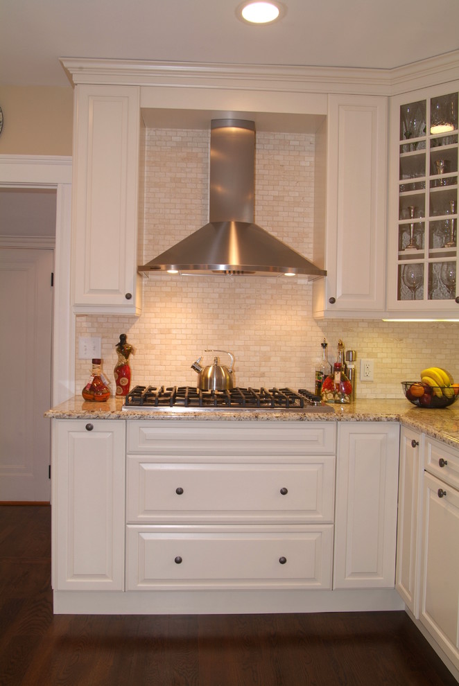 Mini Subway Tile Kitchen Traditional with None 
