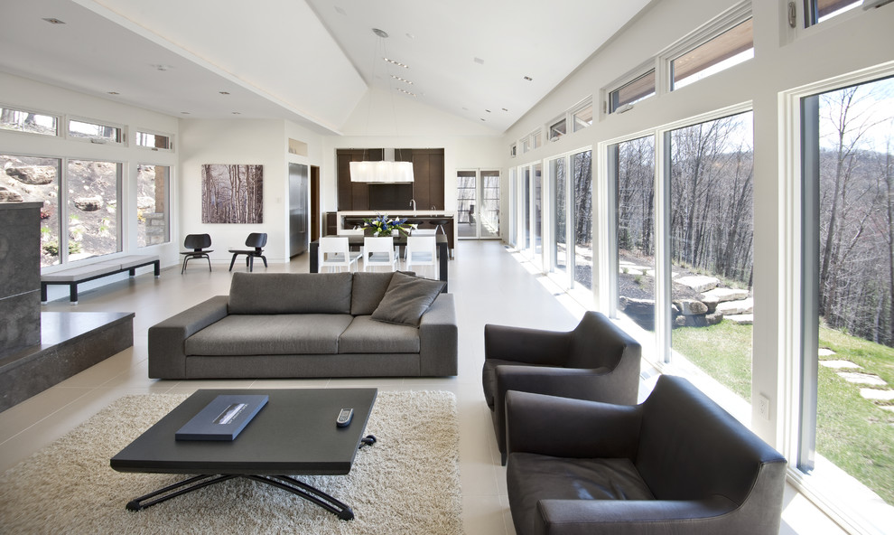 Minimalist Living Room Furniture Living Room Contemporary with Black and White Ceiling
