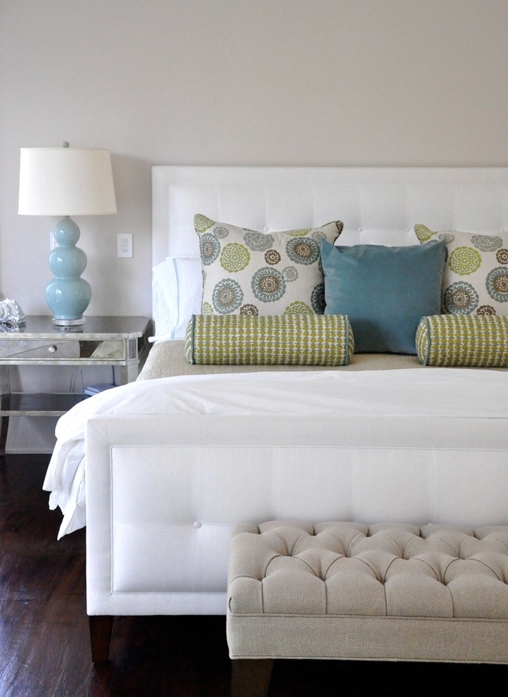 Mirror Bedside Table Bedroom Contemporary with Bedroom Blue Green Red