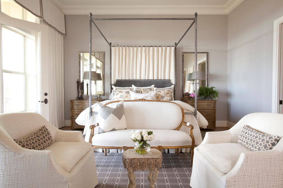 Mirrored Night Stand Bedroom Traditional with Balcony Canopy Bed Ceiling