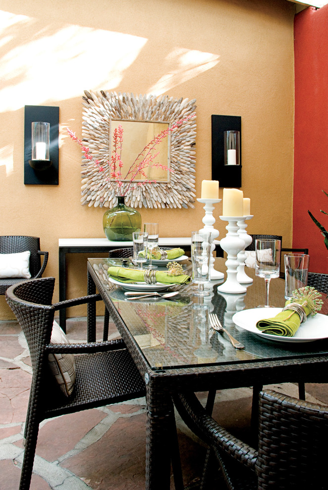 Mirrored Wall Sconce Patio Contemporary with Ben Forgey Design Denver