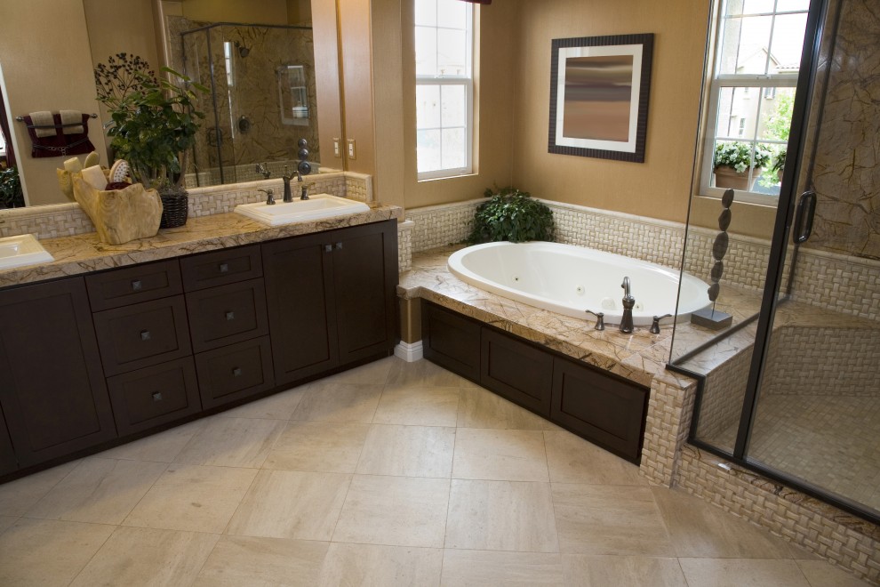 Mission Kitchen Cabinets Bathroom Contemporary with Bathroom Vanity Black Bathroom