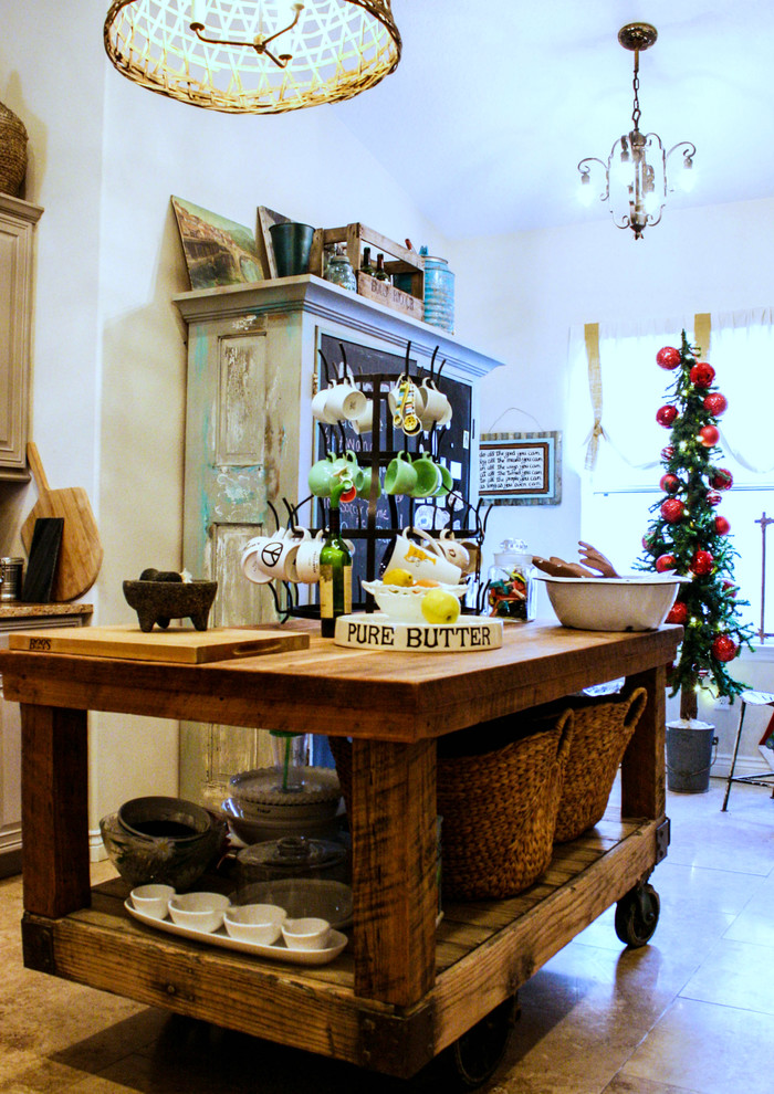 Mobile Kitchen Island Kitchen Eclectic with None 