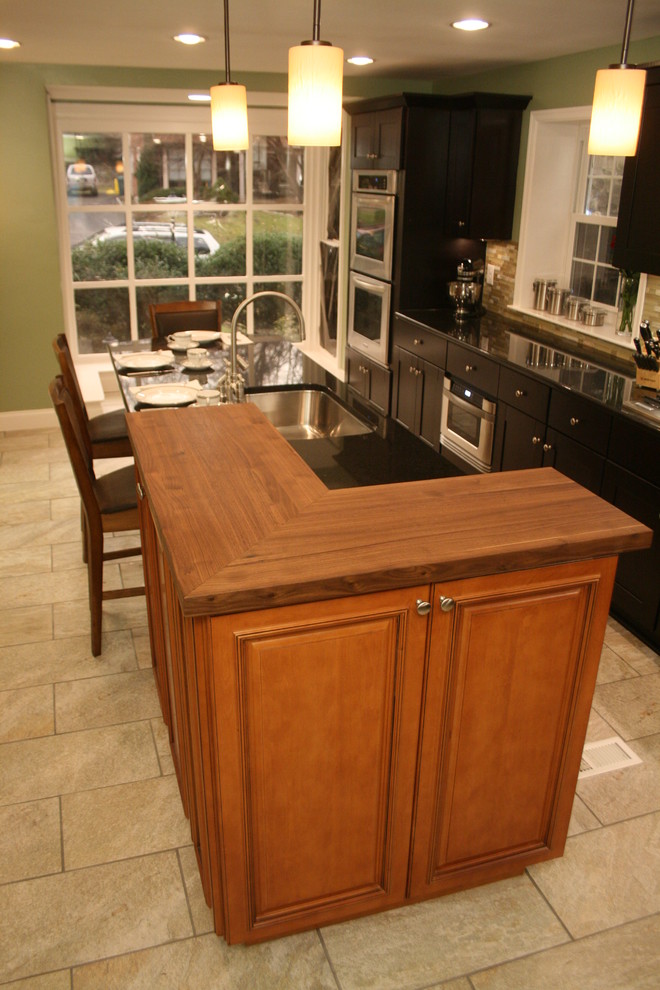Mocha Kitchen Cabinets Kitchen Traditional with Black Cabinets Black Kitchen