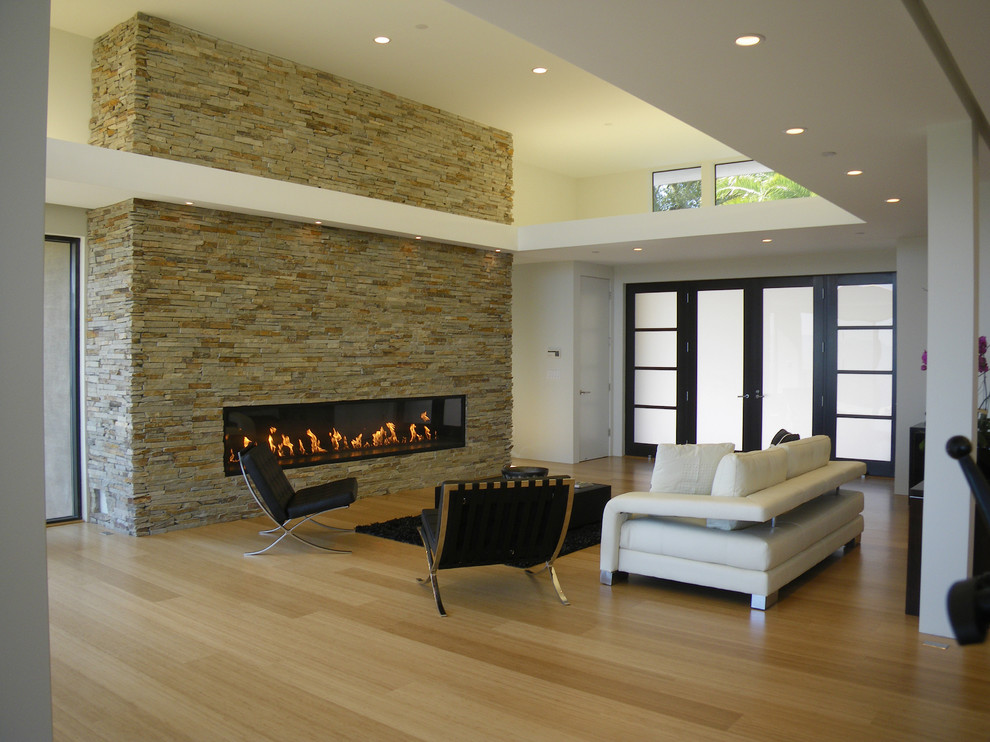 Model Home Decorating Ideas Living Room Modern with Barcelona Chair Can Lights