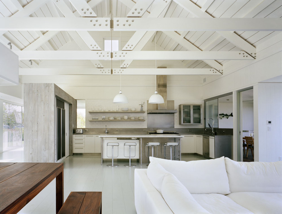 Modern Bar Stool Kitchen Beach with Barn Breakfast Bar Eat