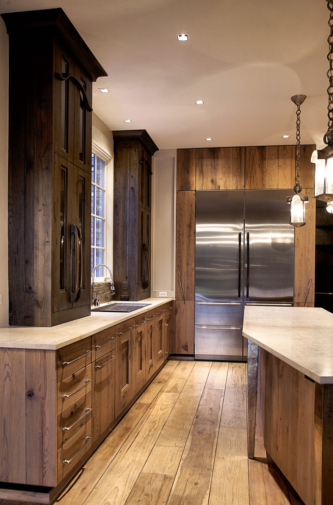 Modern Cabinet Handles Kitchen Contemporary with Beige Countertops Cabinets Dark