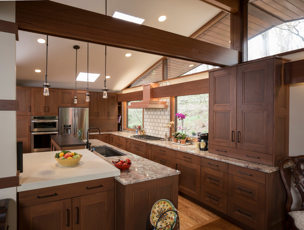 Modern Cabinet Pulls Kitchen Craftsman with Ceiling Lighting Copper Range
