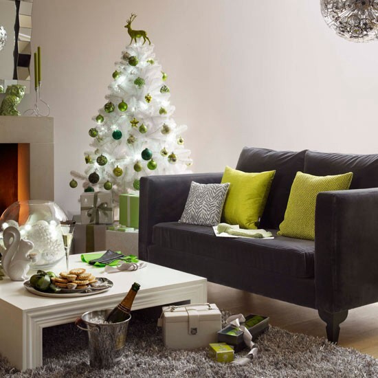 Modern Christmas Decorations Spaces Contemporary with Bling Champagne Christmas Elegant