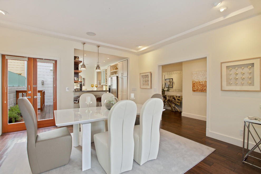 Modern Crown Molding Dining Room Contemporary with None 1