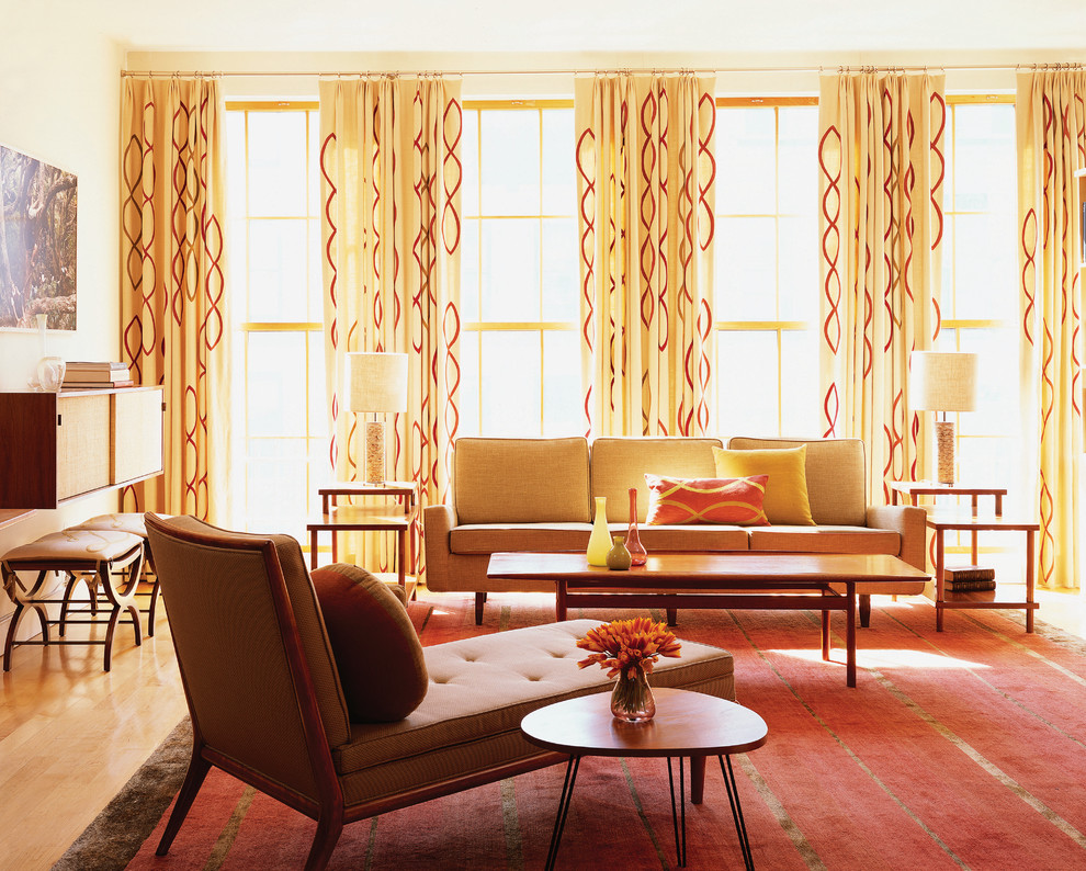 Modern Curtain Panels Living Room Modern with Area Rug Chaise Lounge