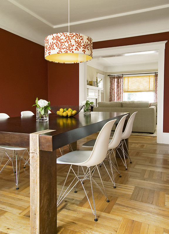 Modern Dining Chair Family Room Eclectic with Contemporary Dining Room Eames