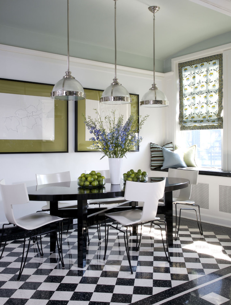 Modern Dining Sets Dining Room Contemporary with Artwork Black and White