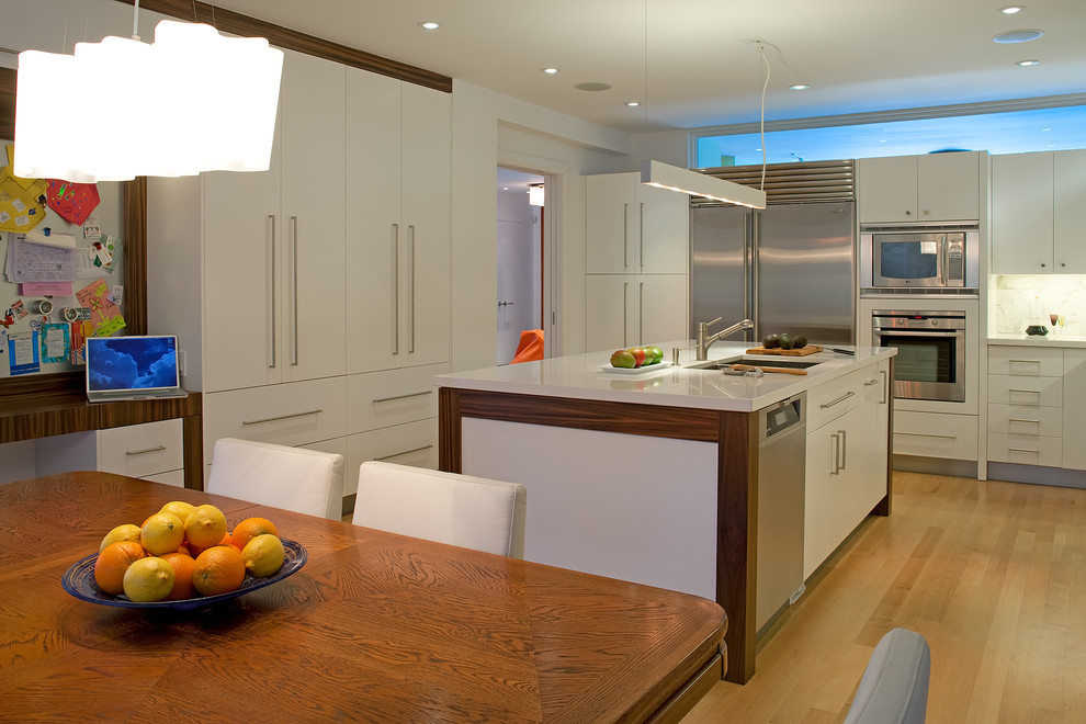 Modern Door Handles Kitchen Contemporary with Artemide Eat in Kitchen