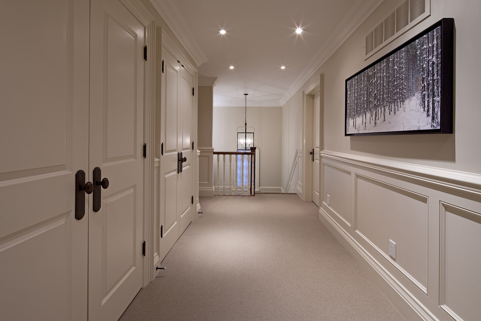 Modern Door Knobs Hall Traditional with Beige Carpet Beige Door