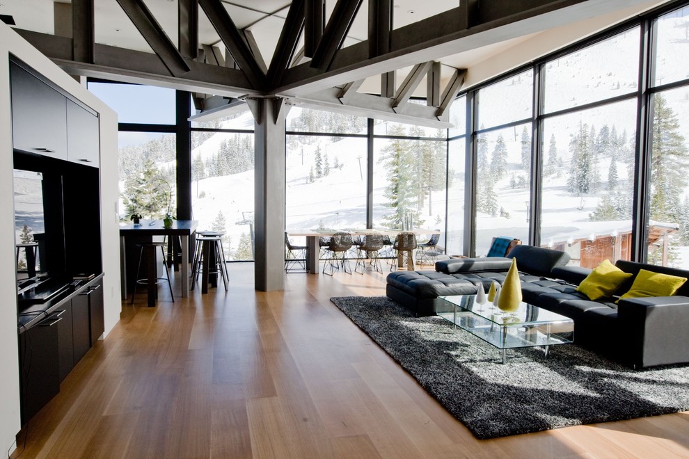 Modern Fireplace Doors Spaces Contemporary with Glass Wall Thermal Products