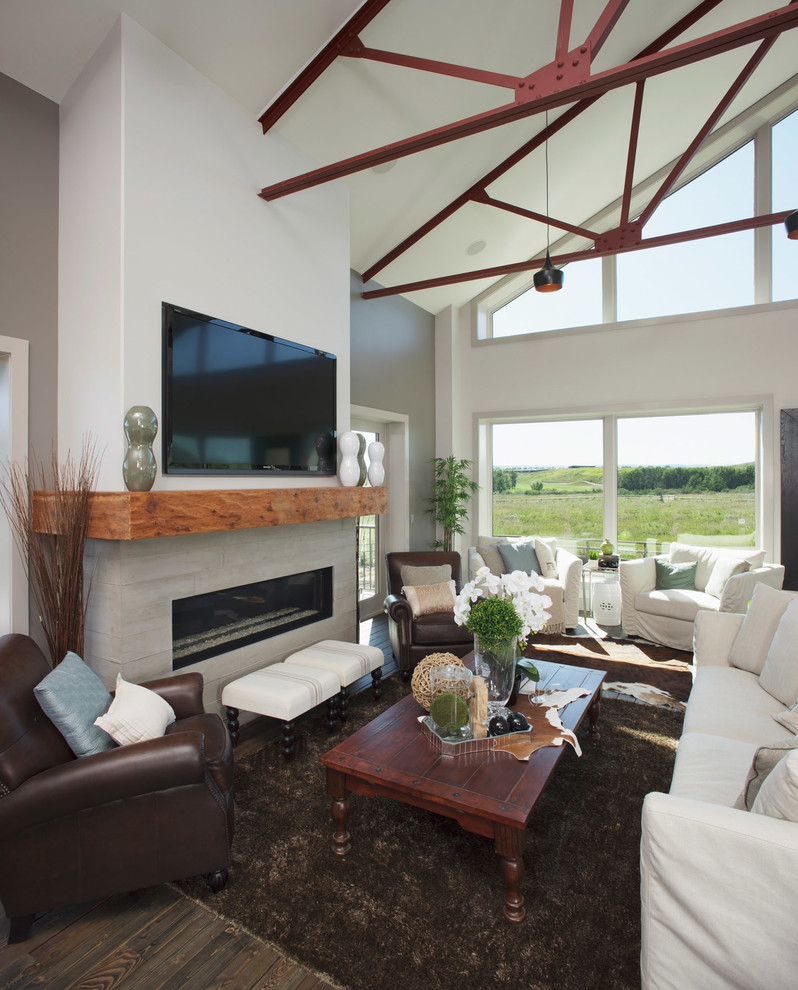 Modern Fireplace Inserts Living Room Contemporary with Building a Custom Home