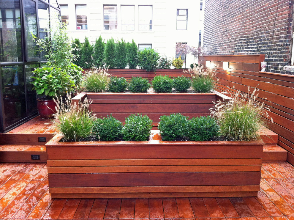 Modern Furniture Nyc Deck Contemporary with Contemporary Custom Deck Garden