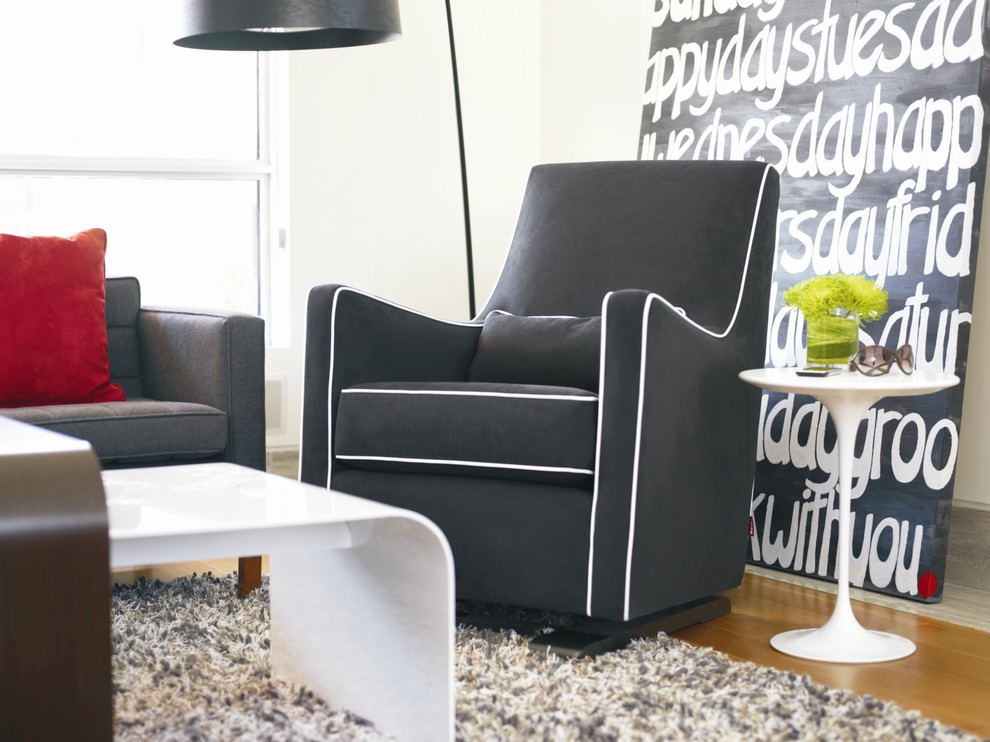 Modern Glider Chair Family Room Modern with Chairs Comfortable Chairs Compact