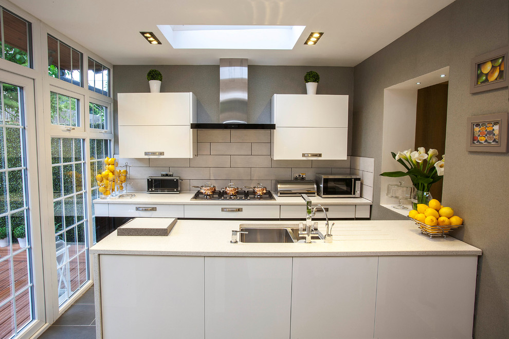 Modern Kitchen Faucets Kitchen Contemporary with After Photos of Canary1