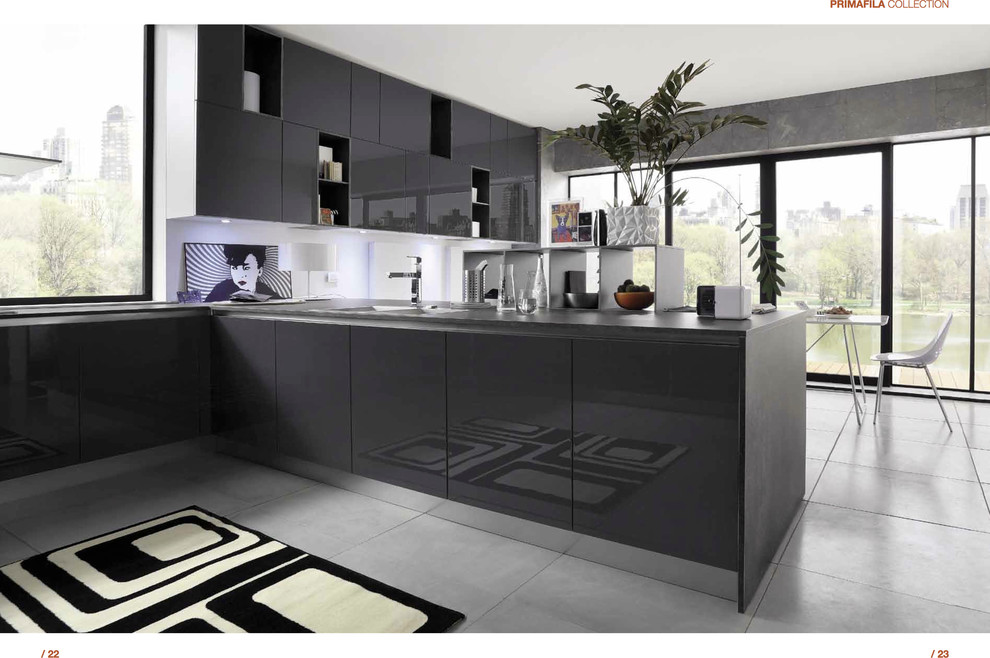 Modern Kitchen Images Kitchen Contemporary with 2 Tone High Gloss1