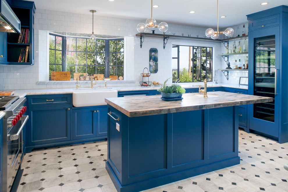 Modern Kitchen Sinks Kitchen Mediterranean with Bay Window Black And