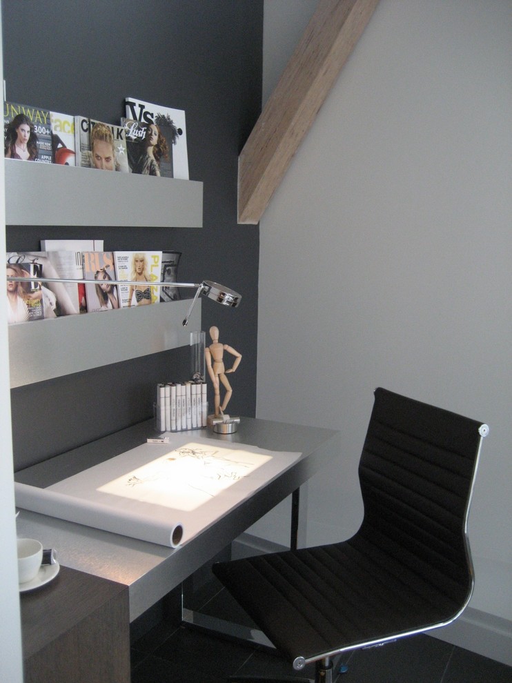 Modern Magazine Rack Home Office Modern with Bookcase Desk Fashion Design1