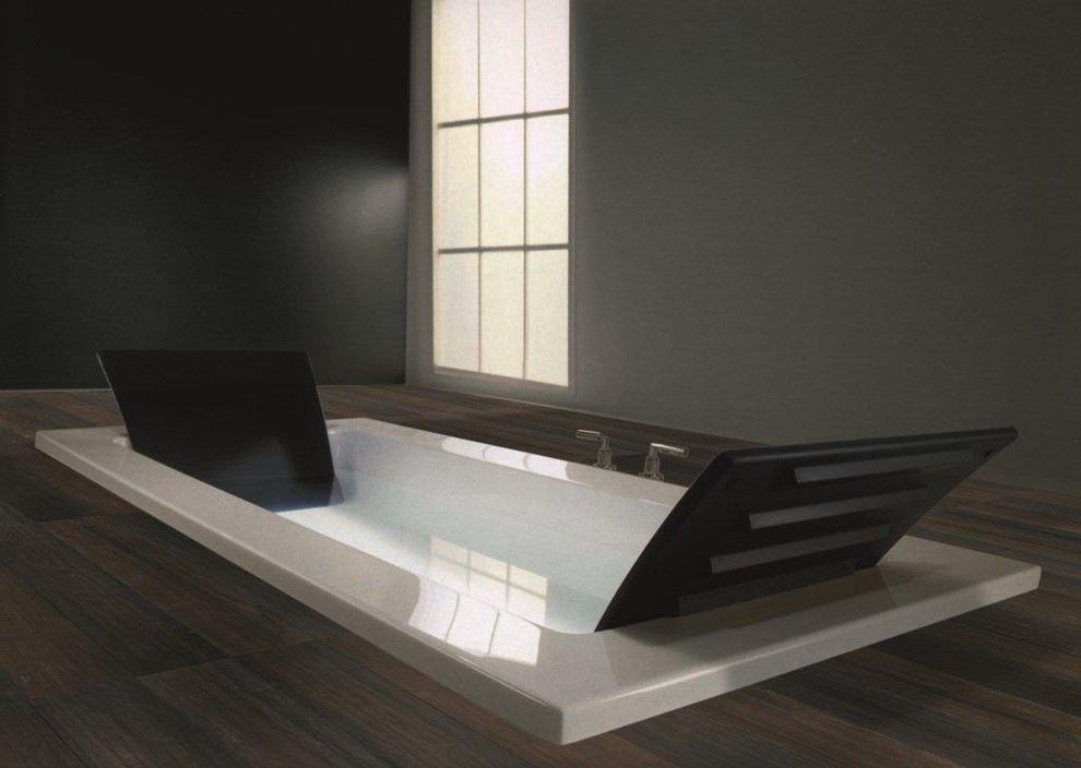 Modern Outdoor Planters Bathroom Contemporary with Limestone 
