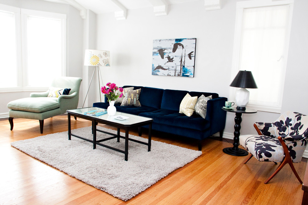Modern Pull Out Couch Living Room Eclectic with Area Rug Artwork Bay