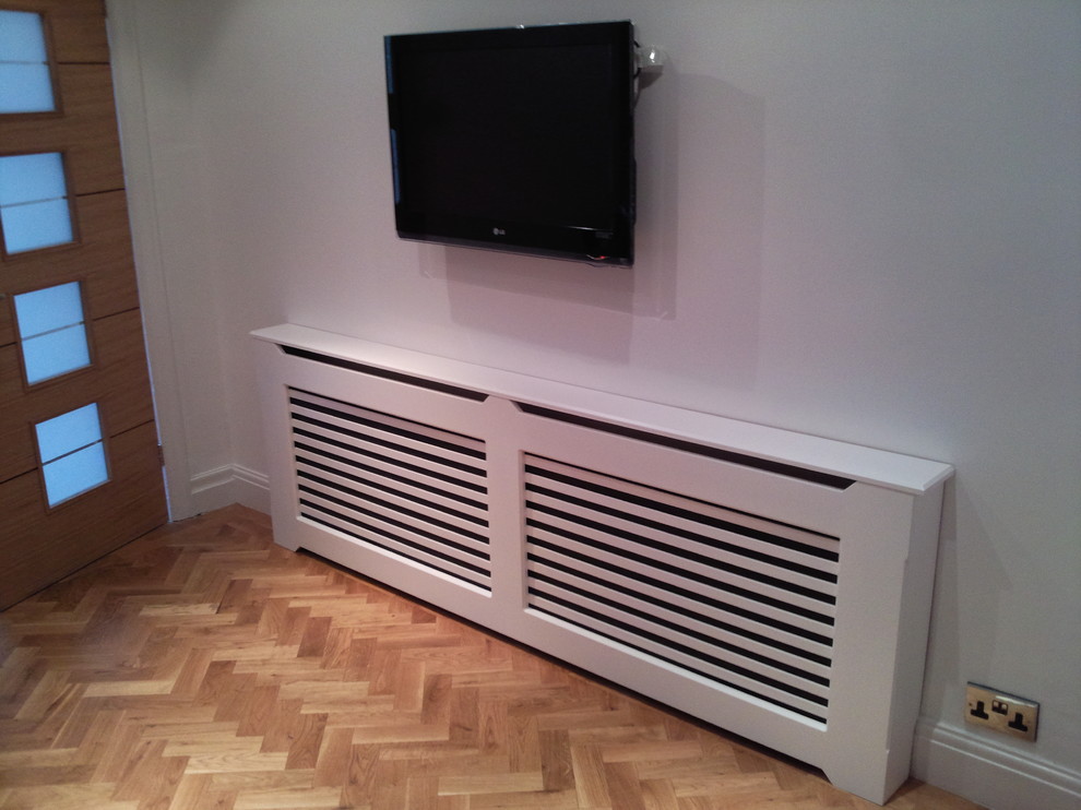 Modern Radiator Covers Hall Contemporary with Bespoke Radiator Cover Made