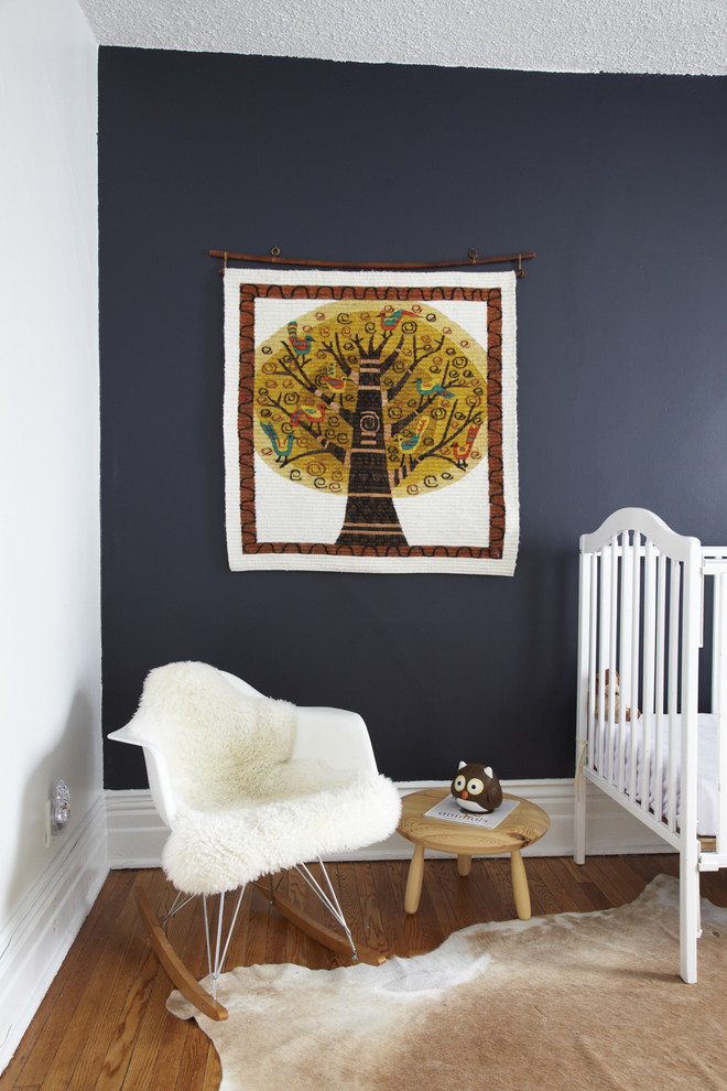 Modern Rocking Chair Kids Contemporary with Accent Wall Animal Skin
