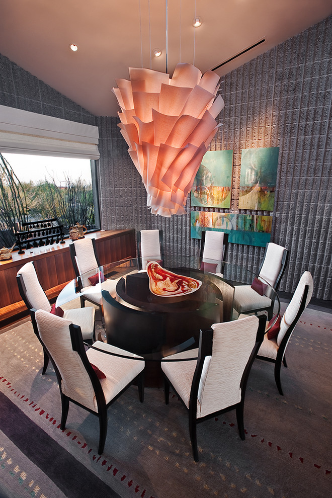 Modern Round Dining Table Dining Room Contemporary with Contemporary Dining Room Grey1