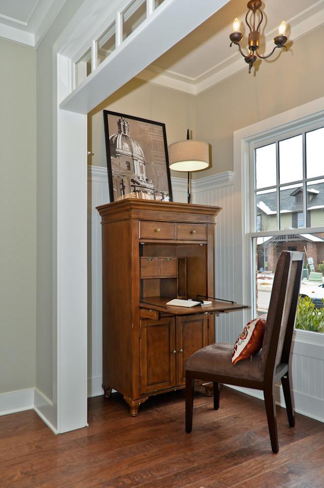 Modern Secretary Desk Living Room Traditional with Abattant Bead Board Beige