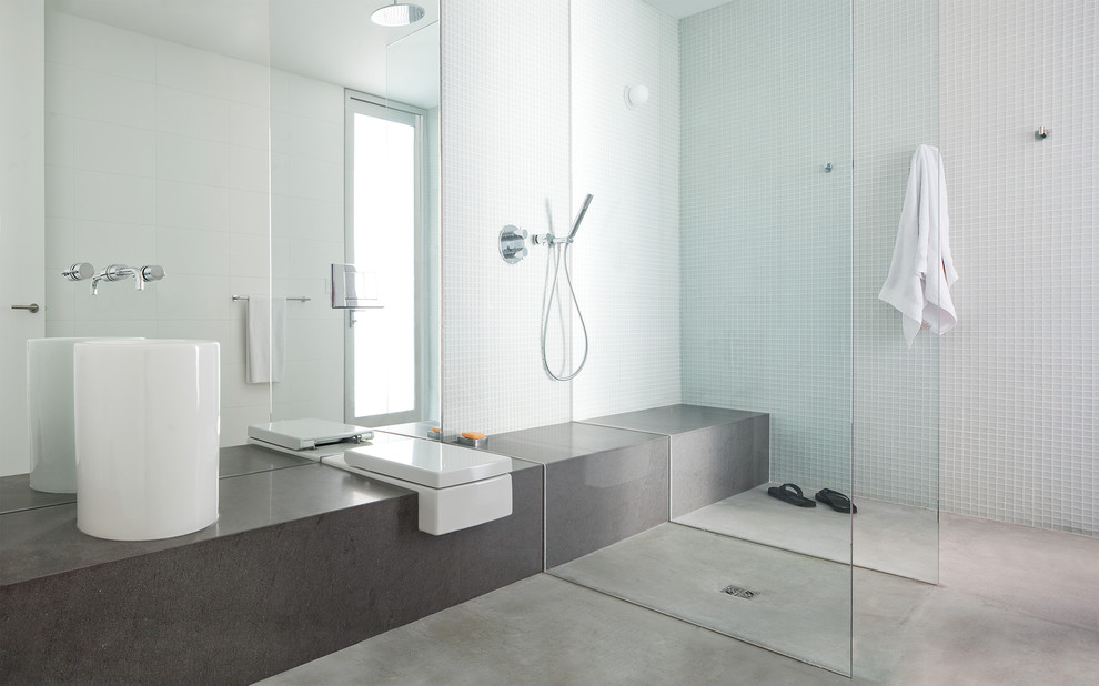 Modern Shower Bench Bathroom Modern with British Columbia Cantilver Minimalist