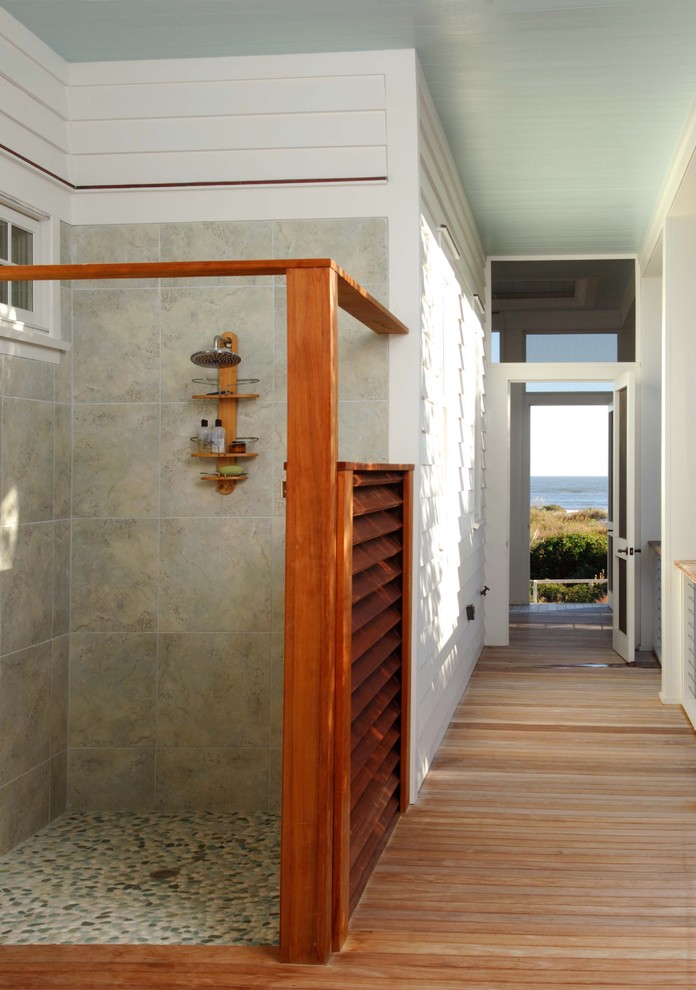 Modern Shower Caddy Patio Beach with Outdoor Shower Specialty Feature