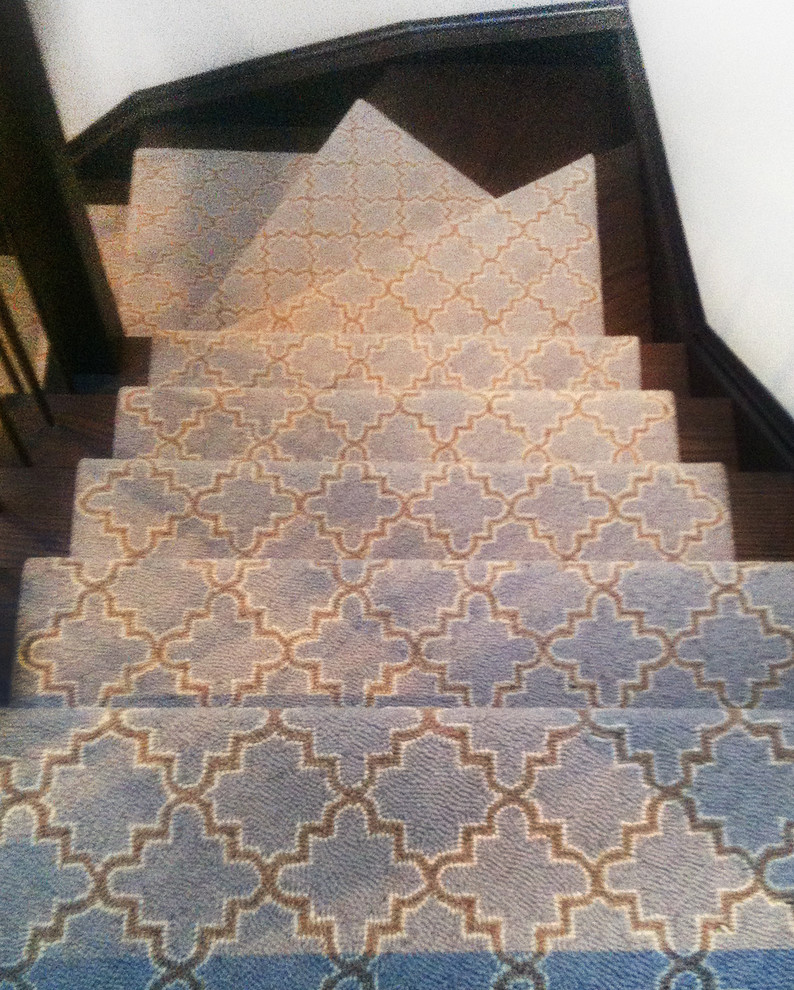 Modern Stair Runner Spaces Modern with Contemporary Stair Runner Geometric
