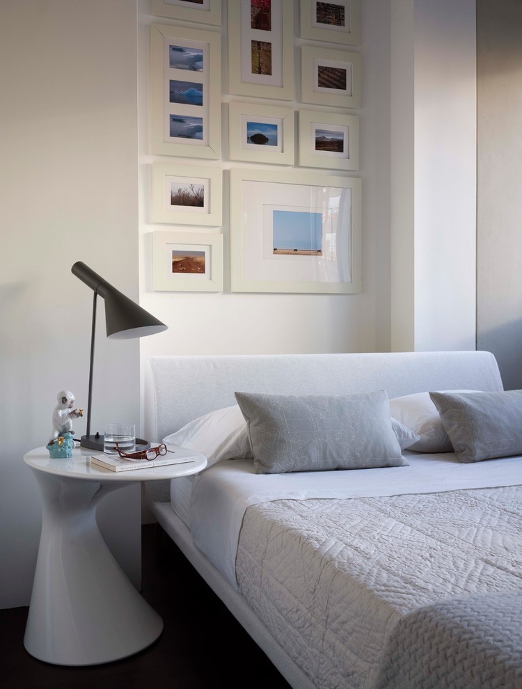 Modern Table Lamp Bedroom Modern with Bed Bedding Bedside Table