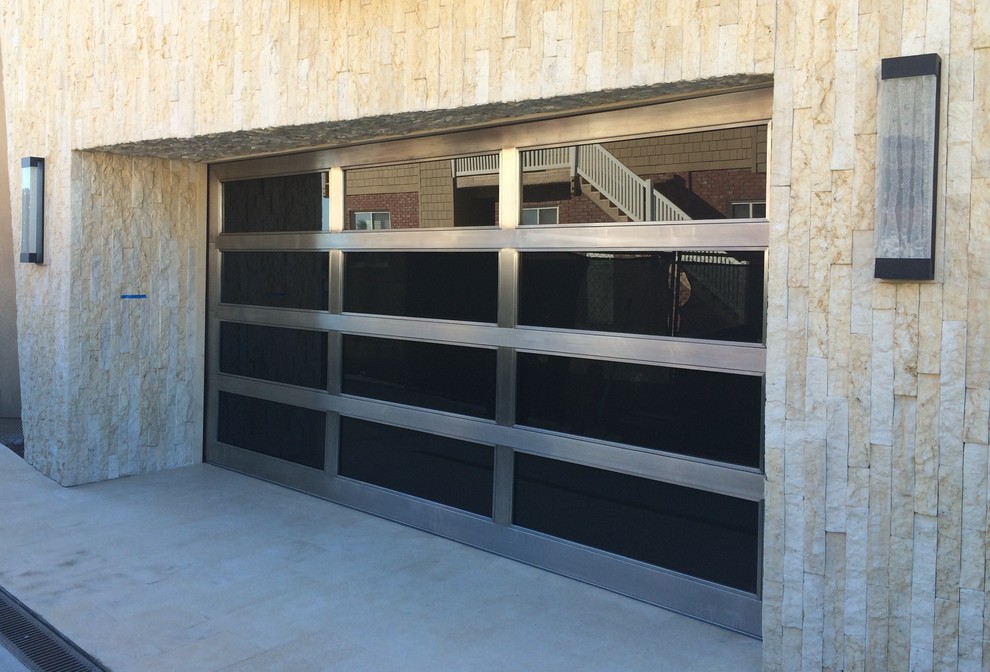 Modern Trundle Bed Garage and Shed Modern with Glass Garage Doors Metal